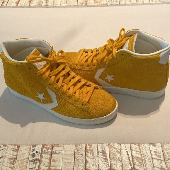 Limited release Converse Pro ’76 “Vintage Suede” Yellow Men’s 10 WMN 11.5 UNISEX - Picture 3 of 12